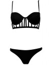Costum de Baie Negru Decupat 0040907B2